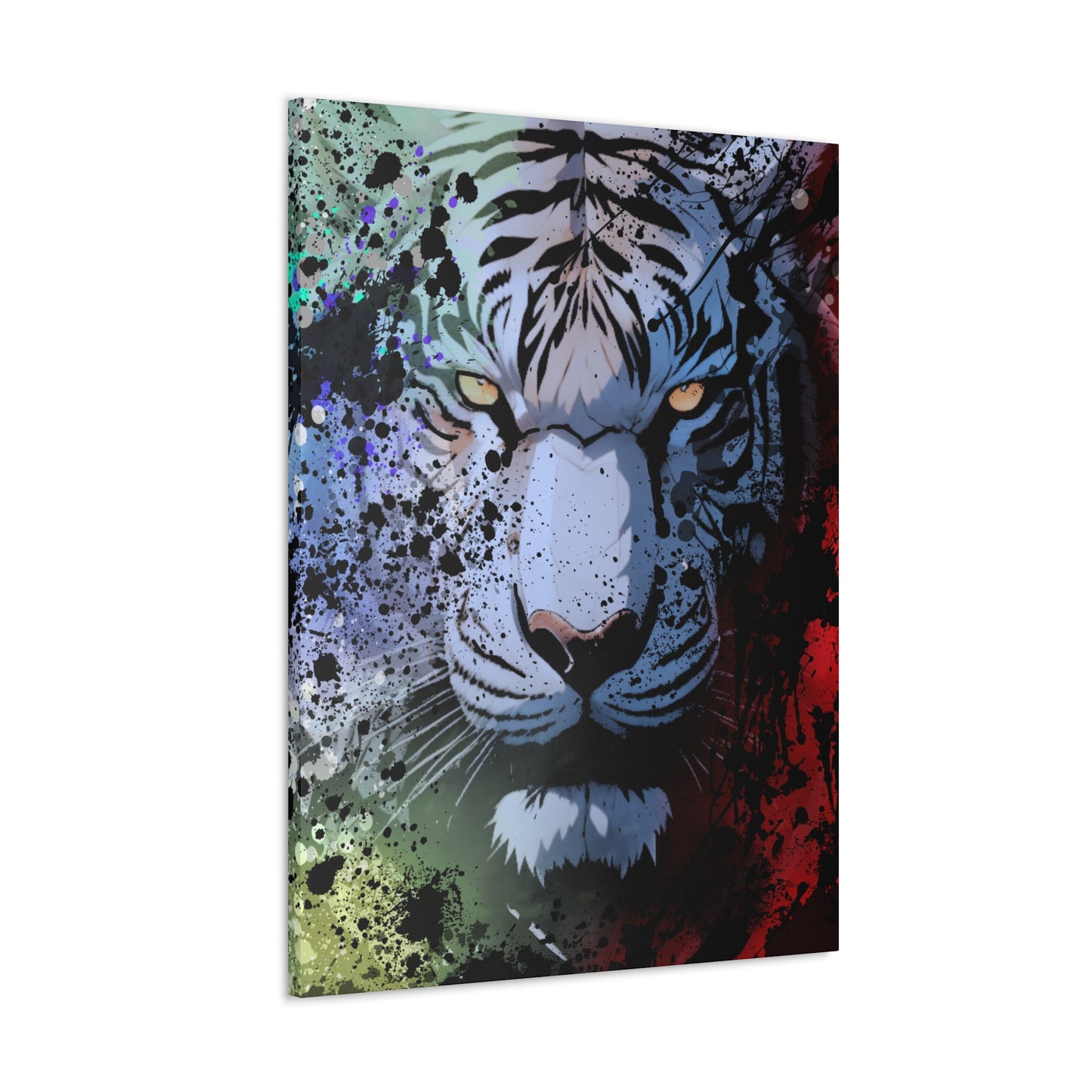 Drip Tiger Breath Motif - Canvas