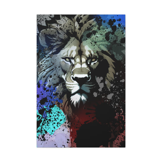 Drip Lion Froze Motif - Canvas