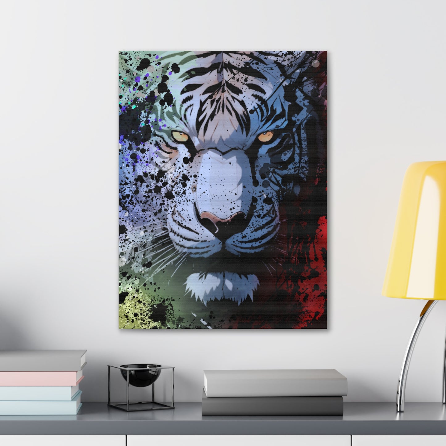 Drip Tiger Breath Motif - Canvas