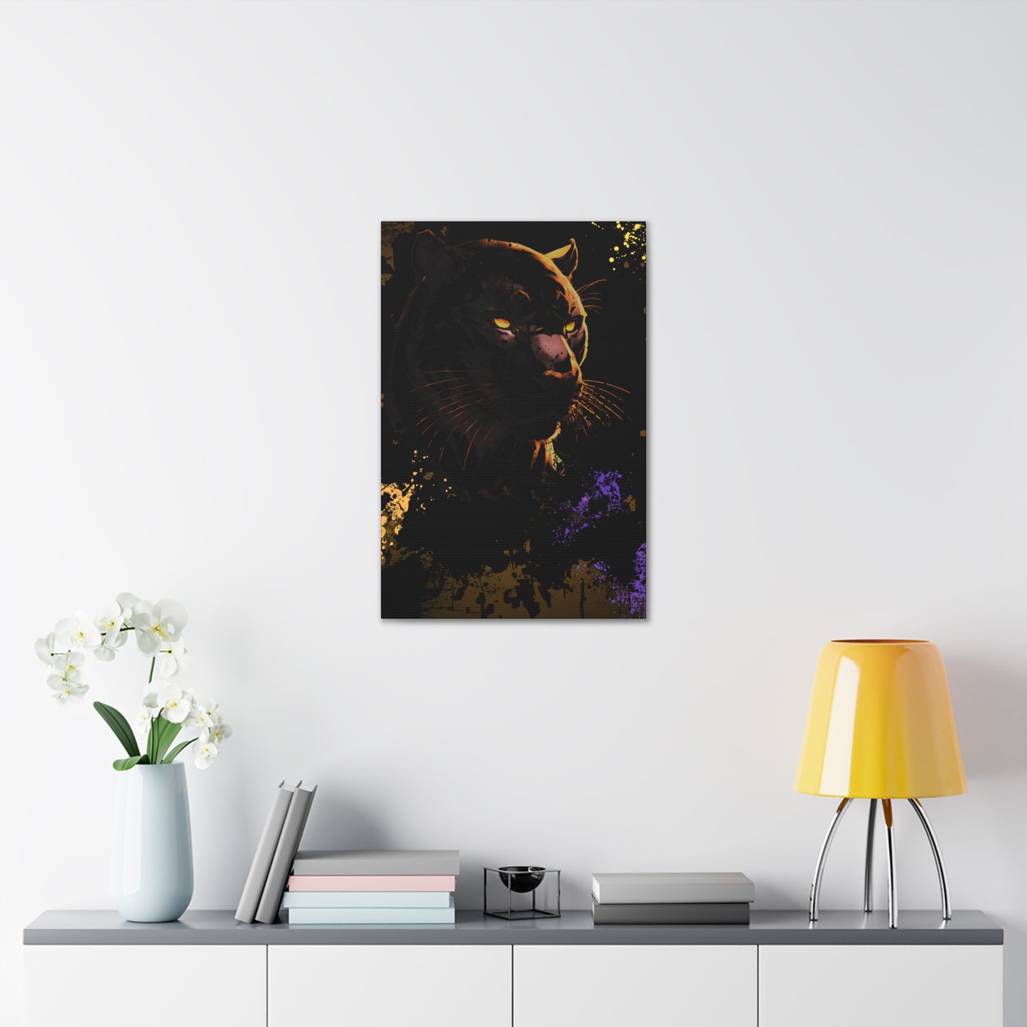 Drip Panther Stealth Motif - Canvas