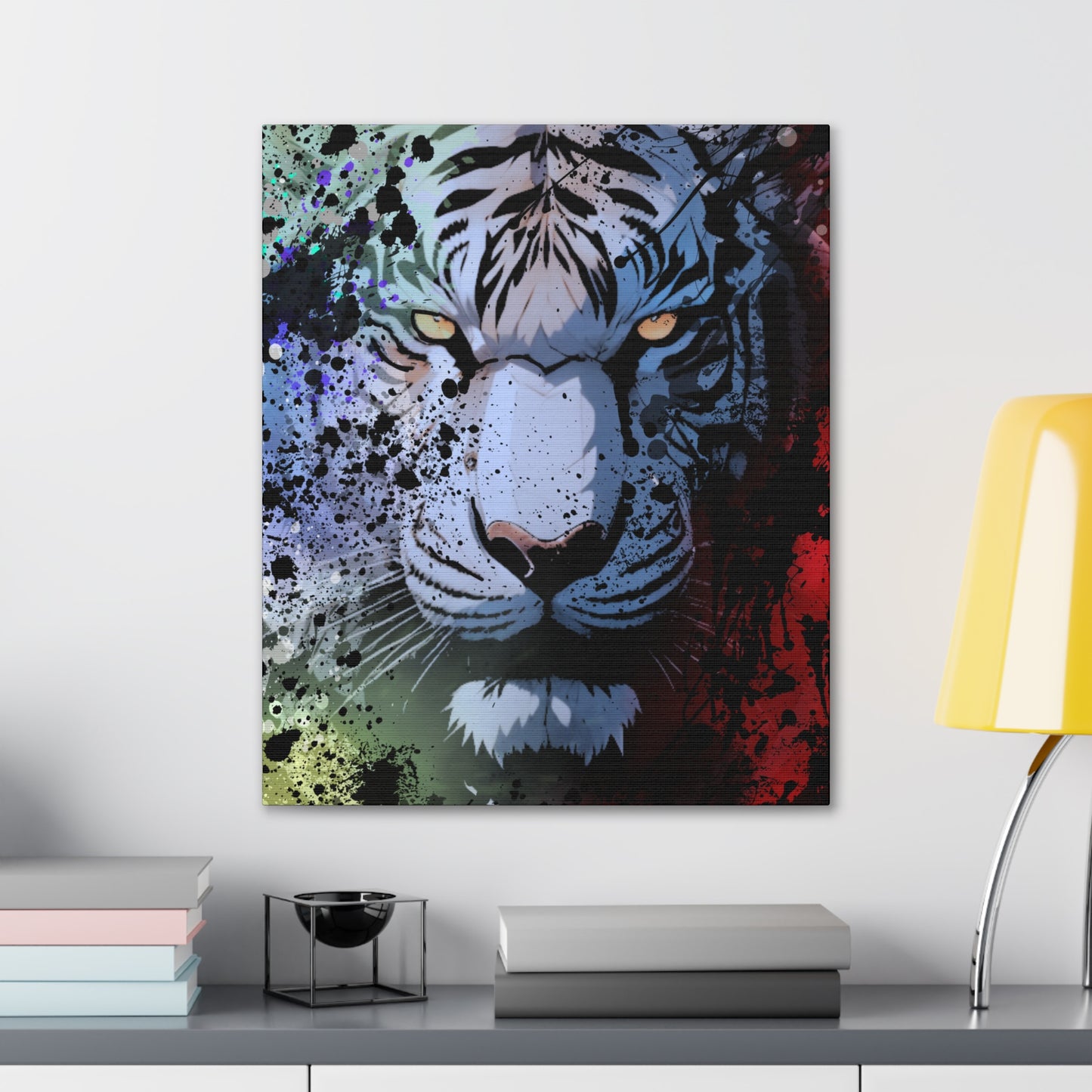 Drip Tiger Breath Motif - Canvas