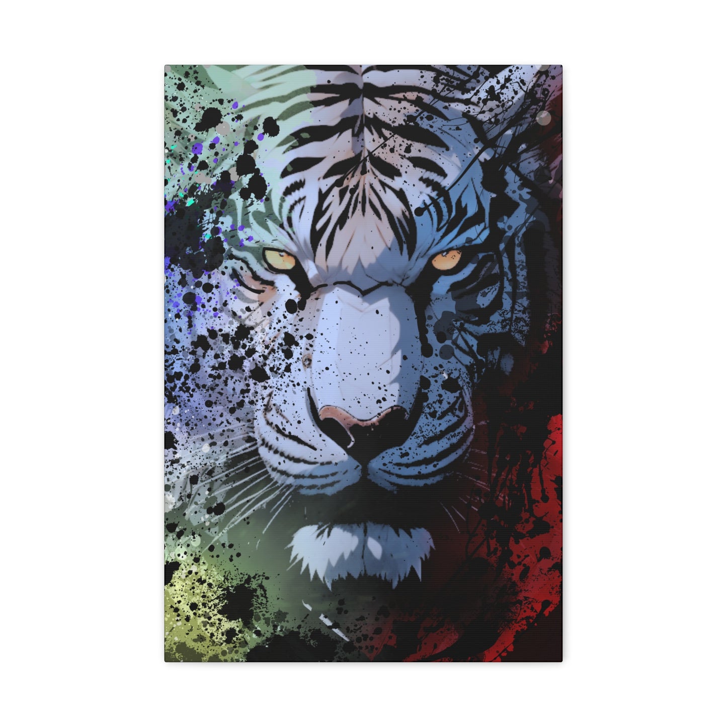 Drip Tiger Breath Motif - Canvas