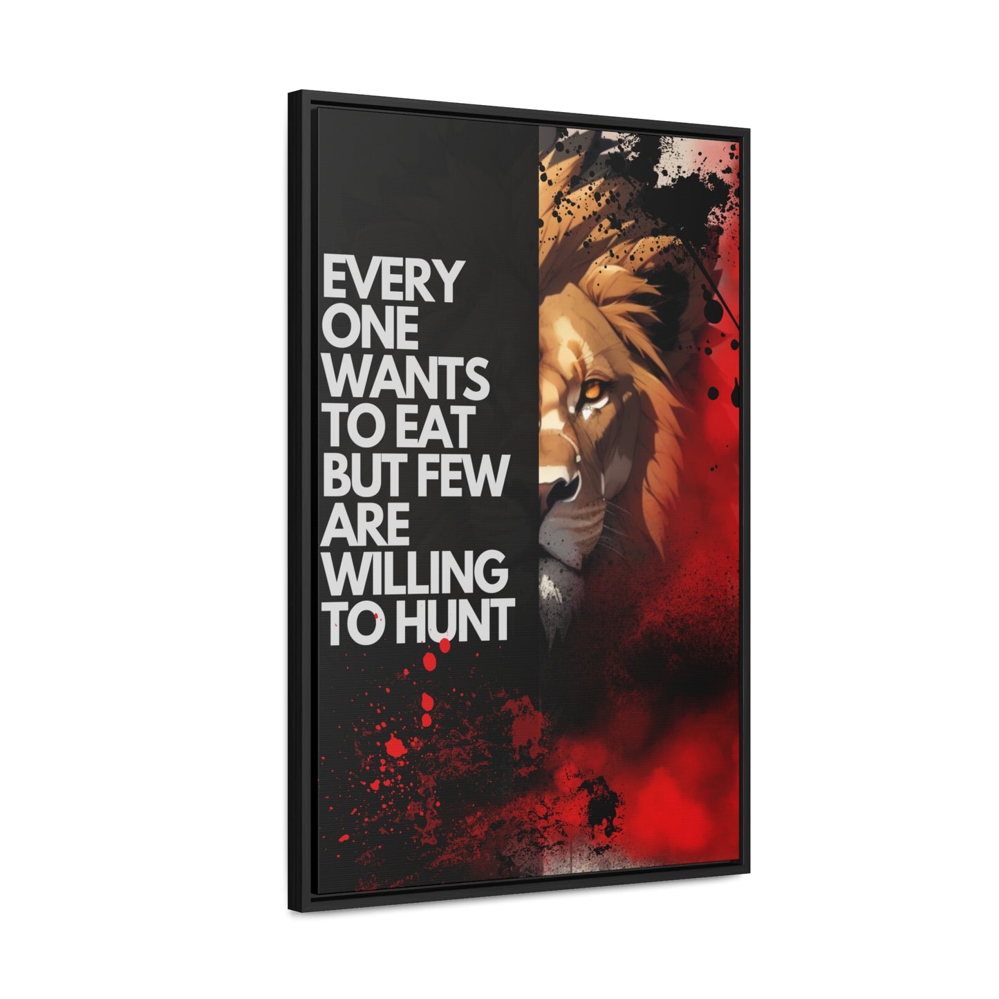 HUNT Motive - Canvas with Vertical Frame