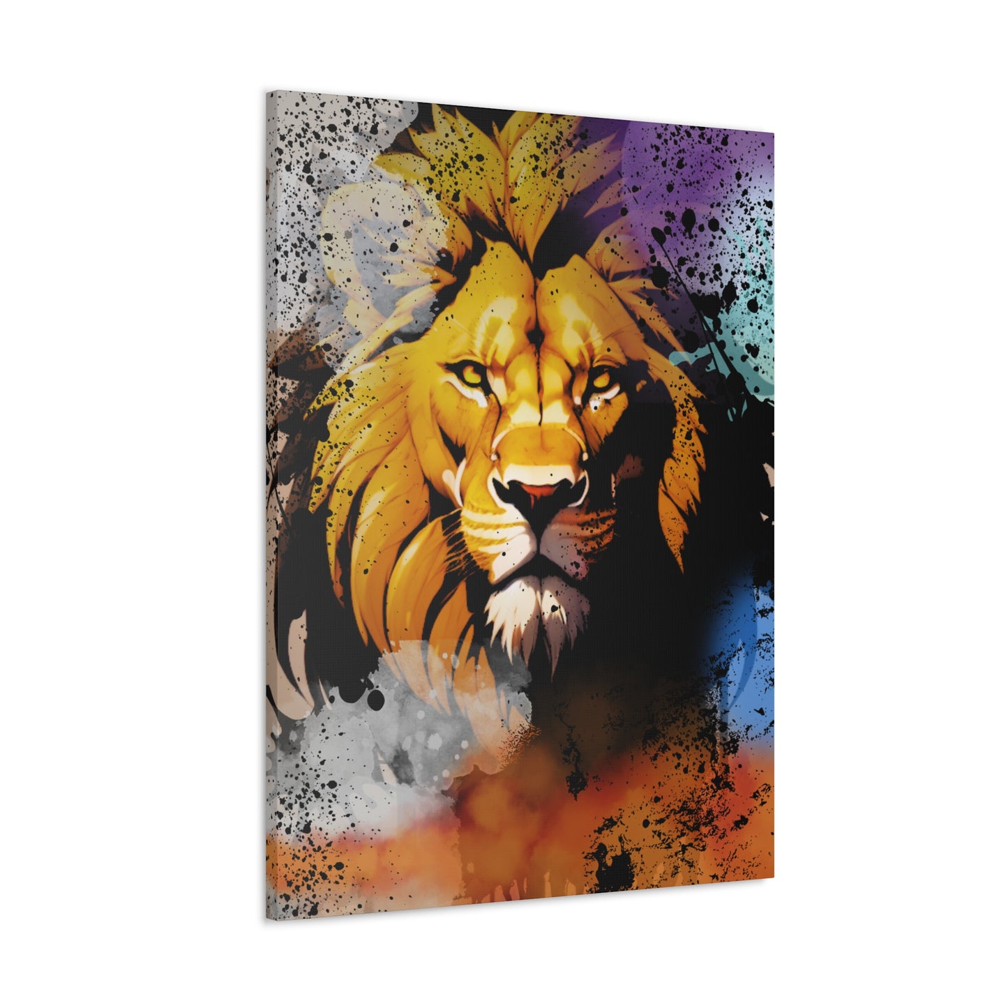 Drip Lion Swag Motif - Canvas