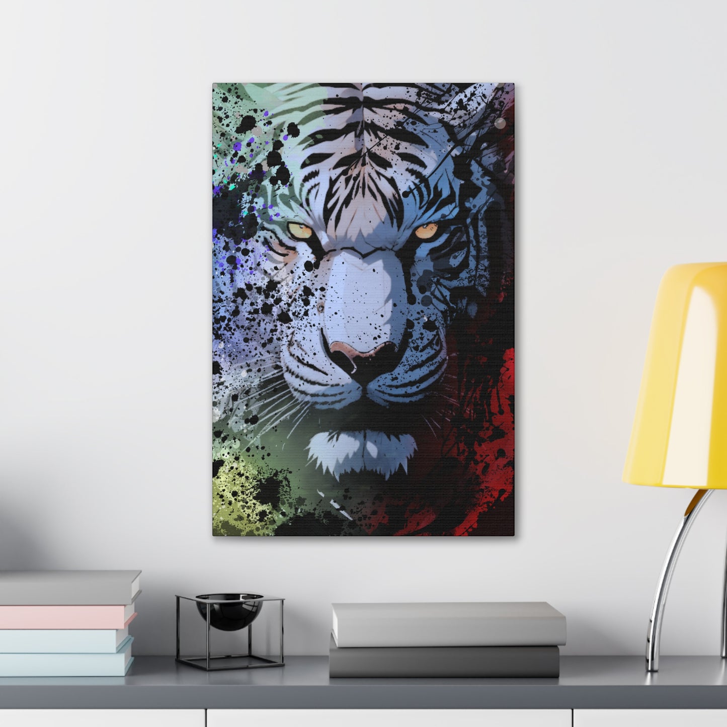 Drip Tiger Breath Motif - Canvas