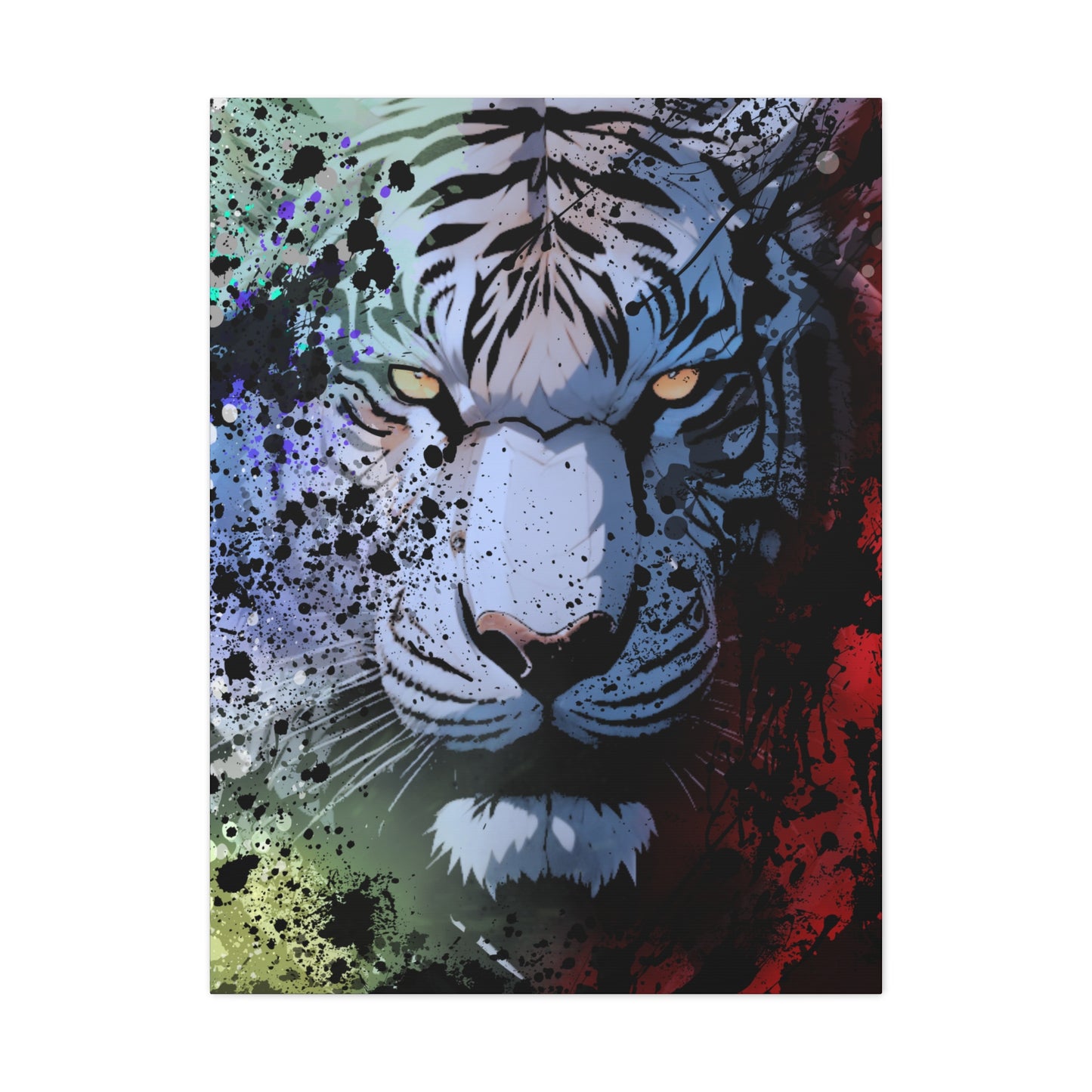 Drip Tiger Breath Motif - Canvas