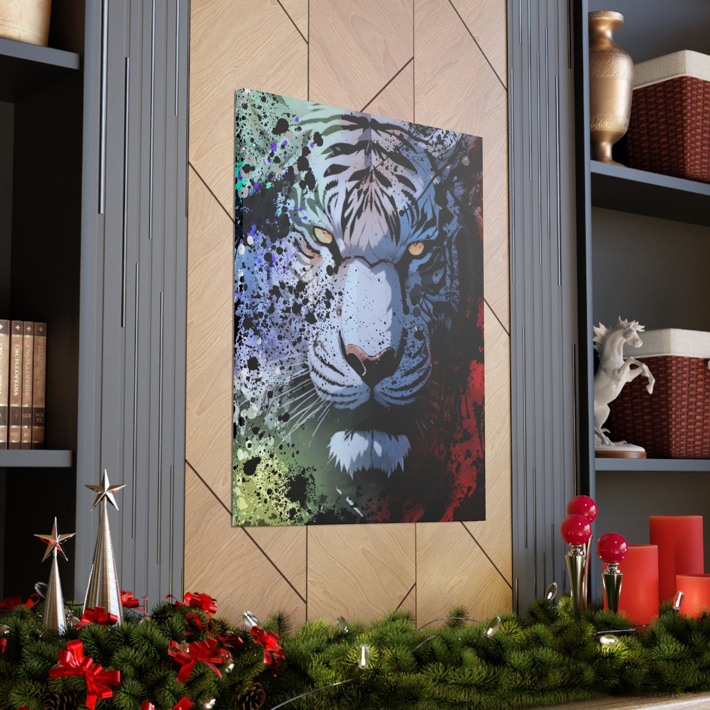 Drip Tiger Breath Motif - Canvas