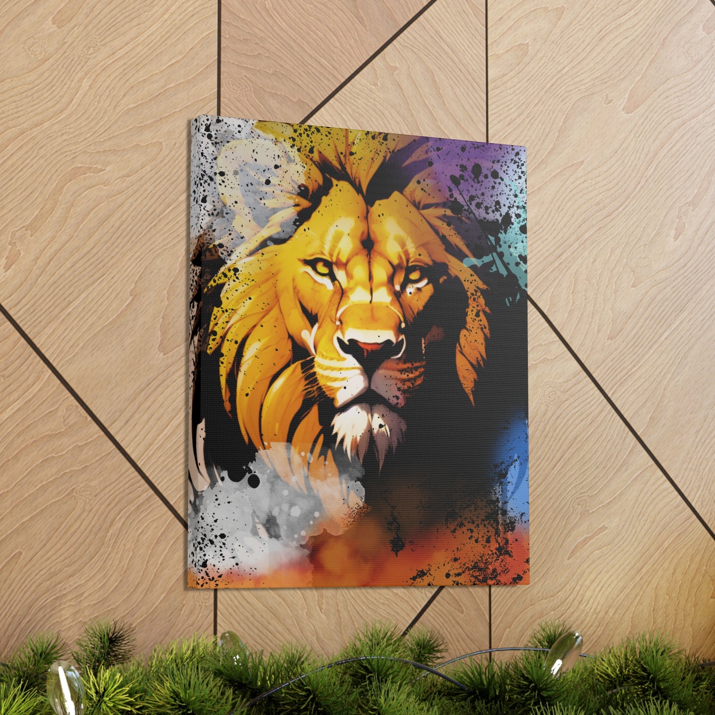 Drip Lion Swag Motif - Canvas