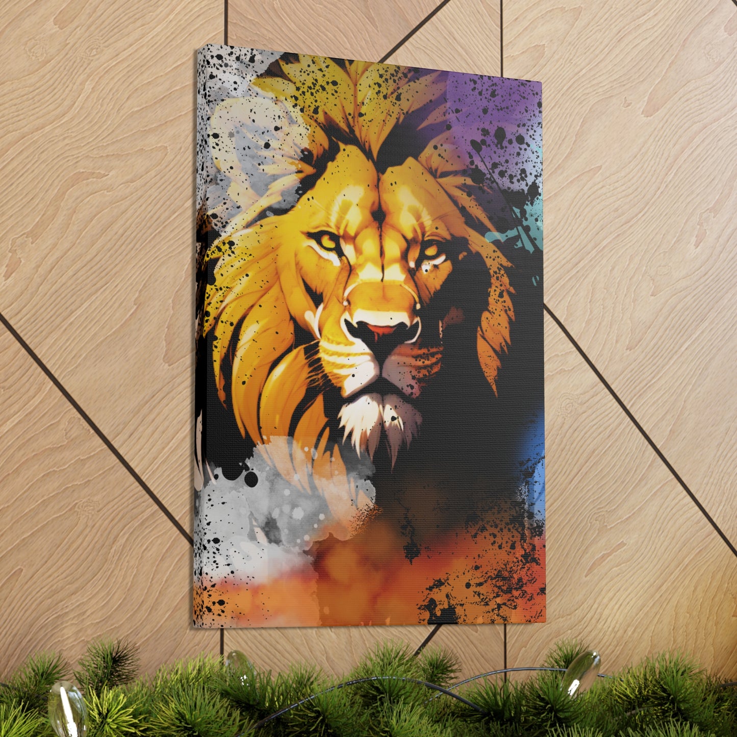 Drip Lion Swag Motif - Canvas