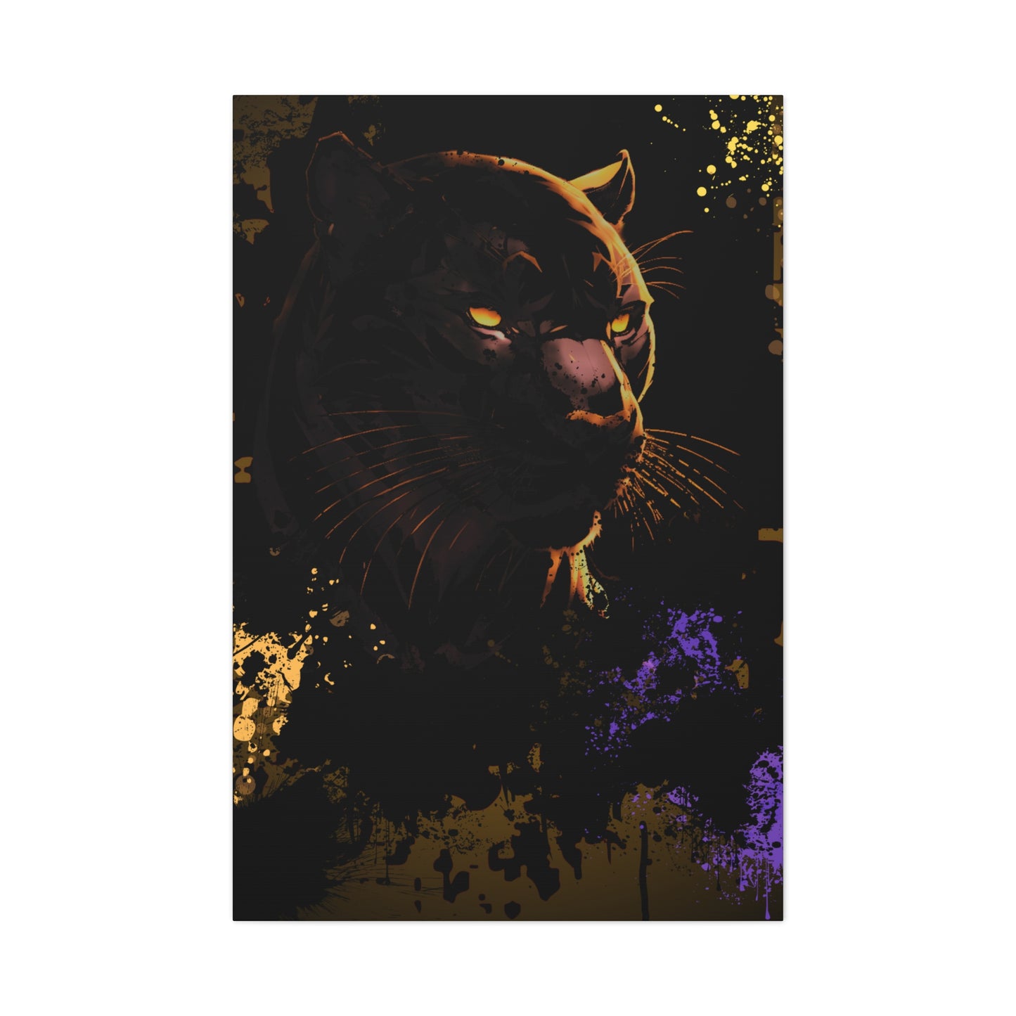 Drip Panther Stealth Motif - Canvas