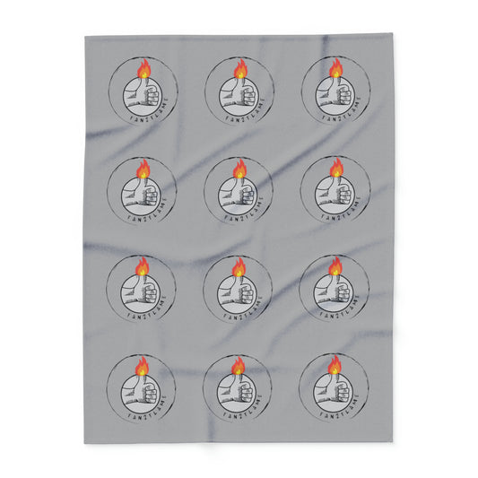 Fan2Flame Grey - Arctic Fleece Blanket