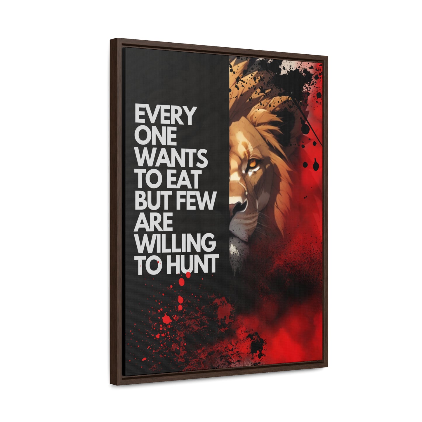 HUNT Motive - Canvas with Vertical Frame