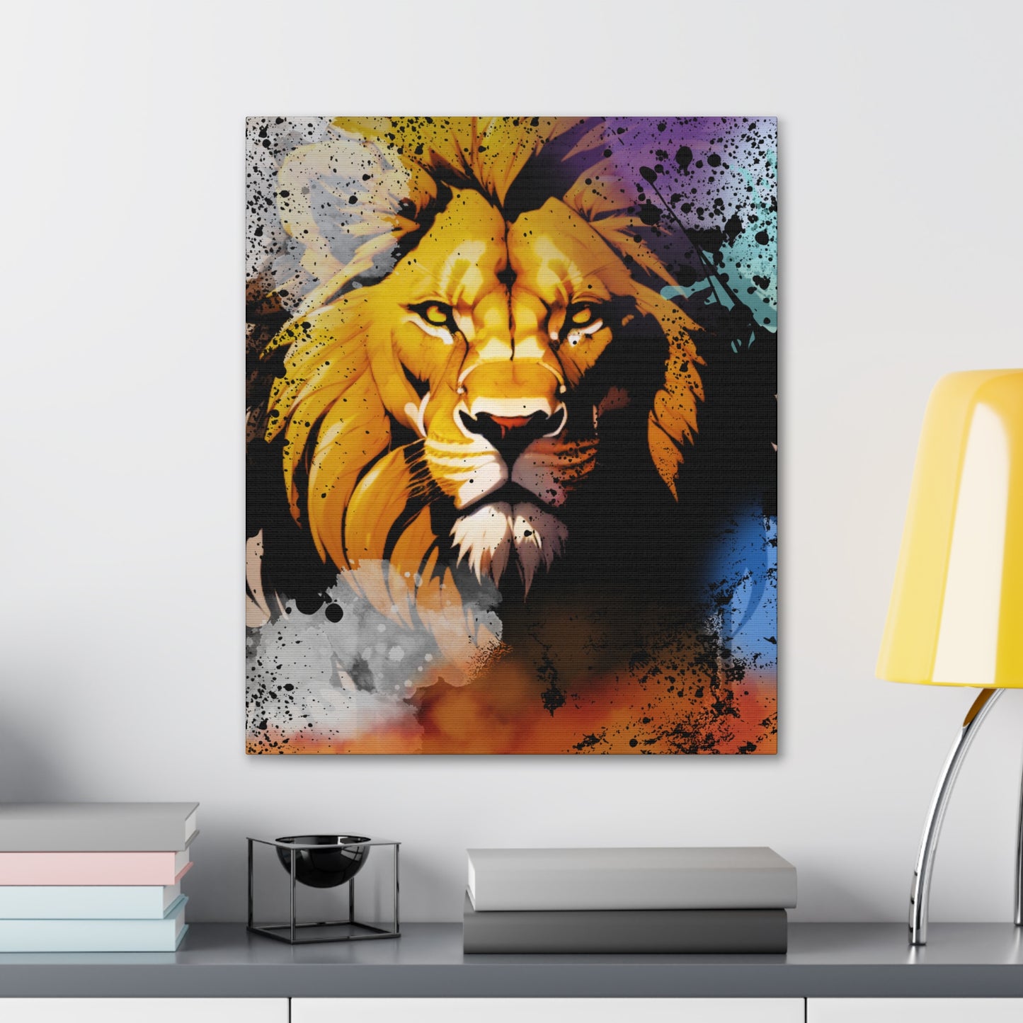 Drip Lion Swag Motif - Canvas