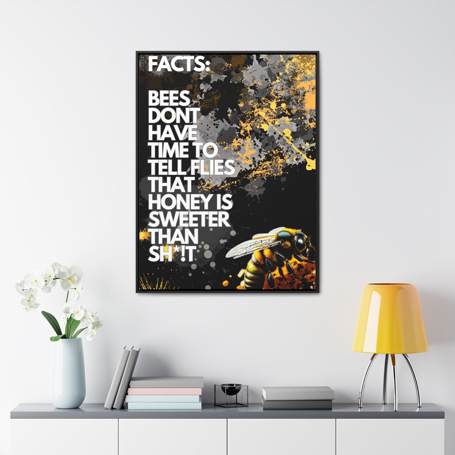 Bee Workin Sweeter - Canvas With Frame