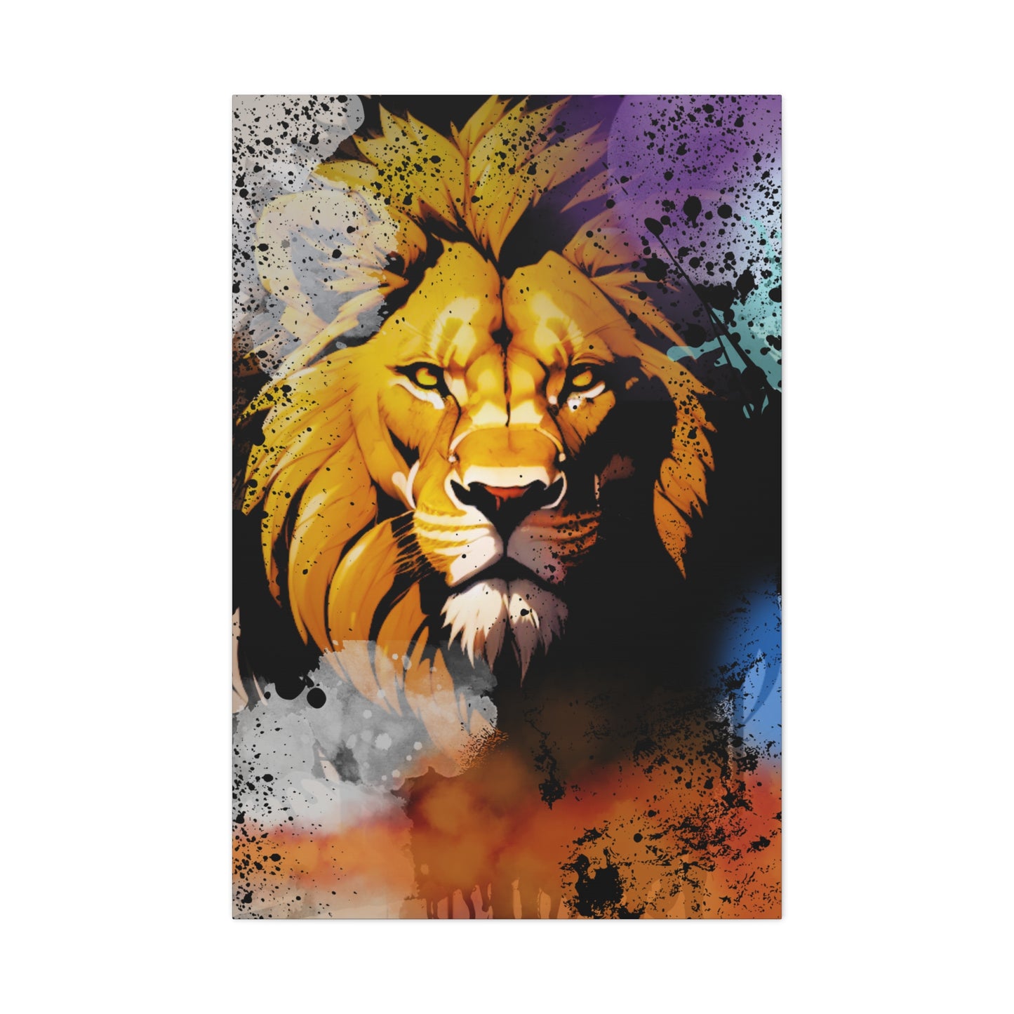 Drip Lion Swag Motif - Canvas