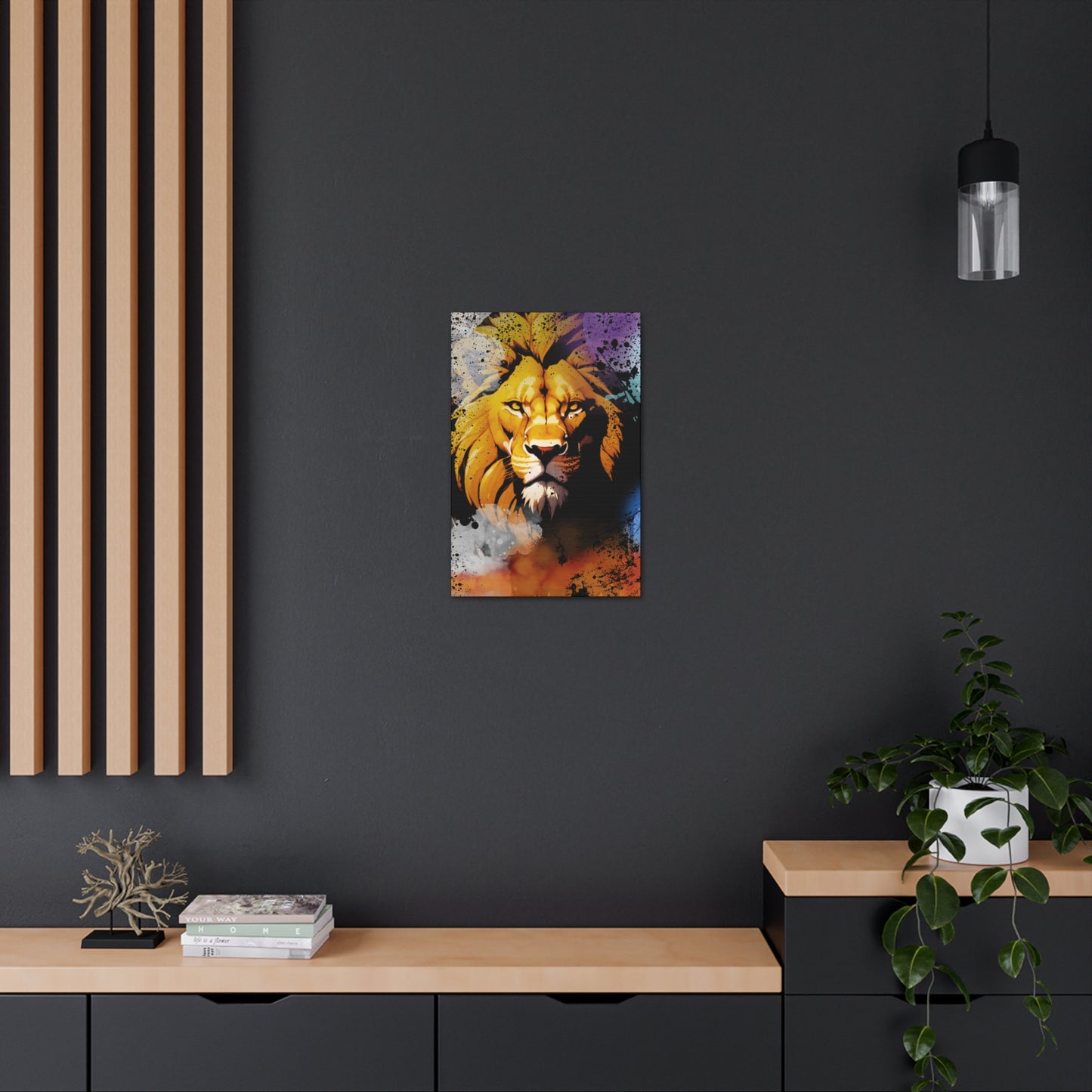 Drip Lion Swag Motif - Canvas