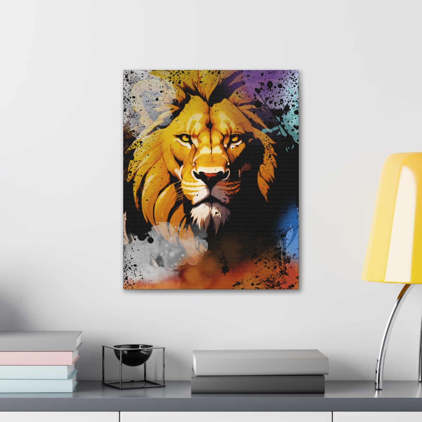 Drip Lion Swag Motif - Canvas