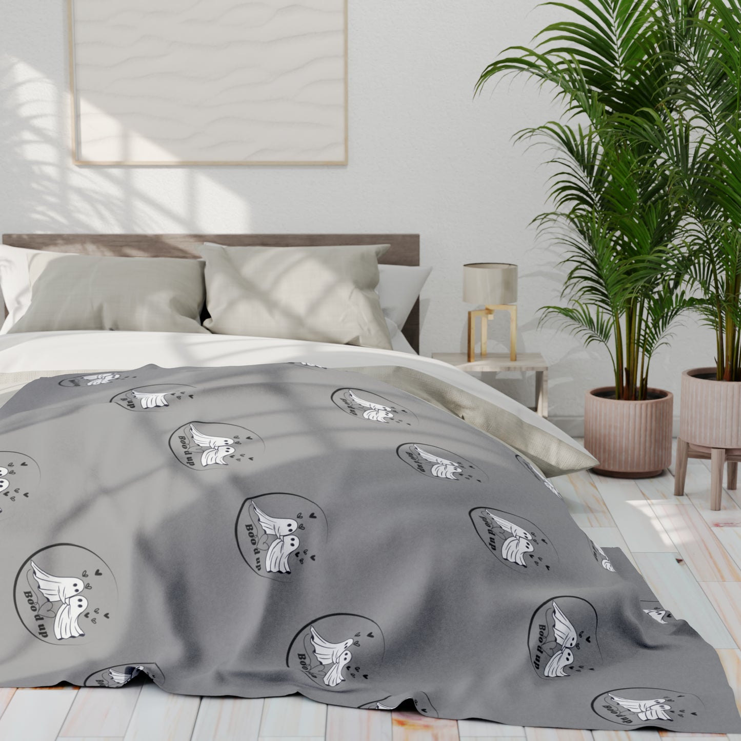 Bood Up Grey - Arctic Fleece Blanket