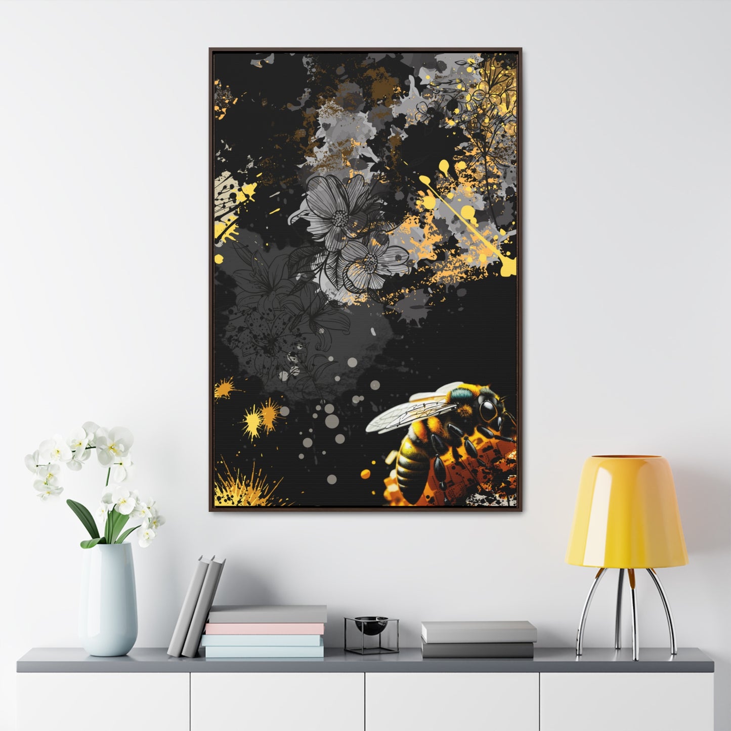 Bee Workin - Canvas With Frame