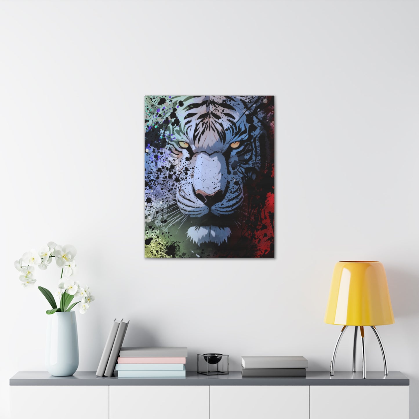 Drip Tiger Breath Motif - Canvas