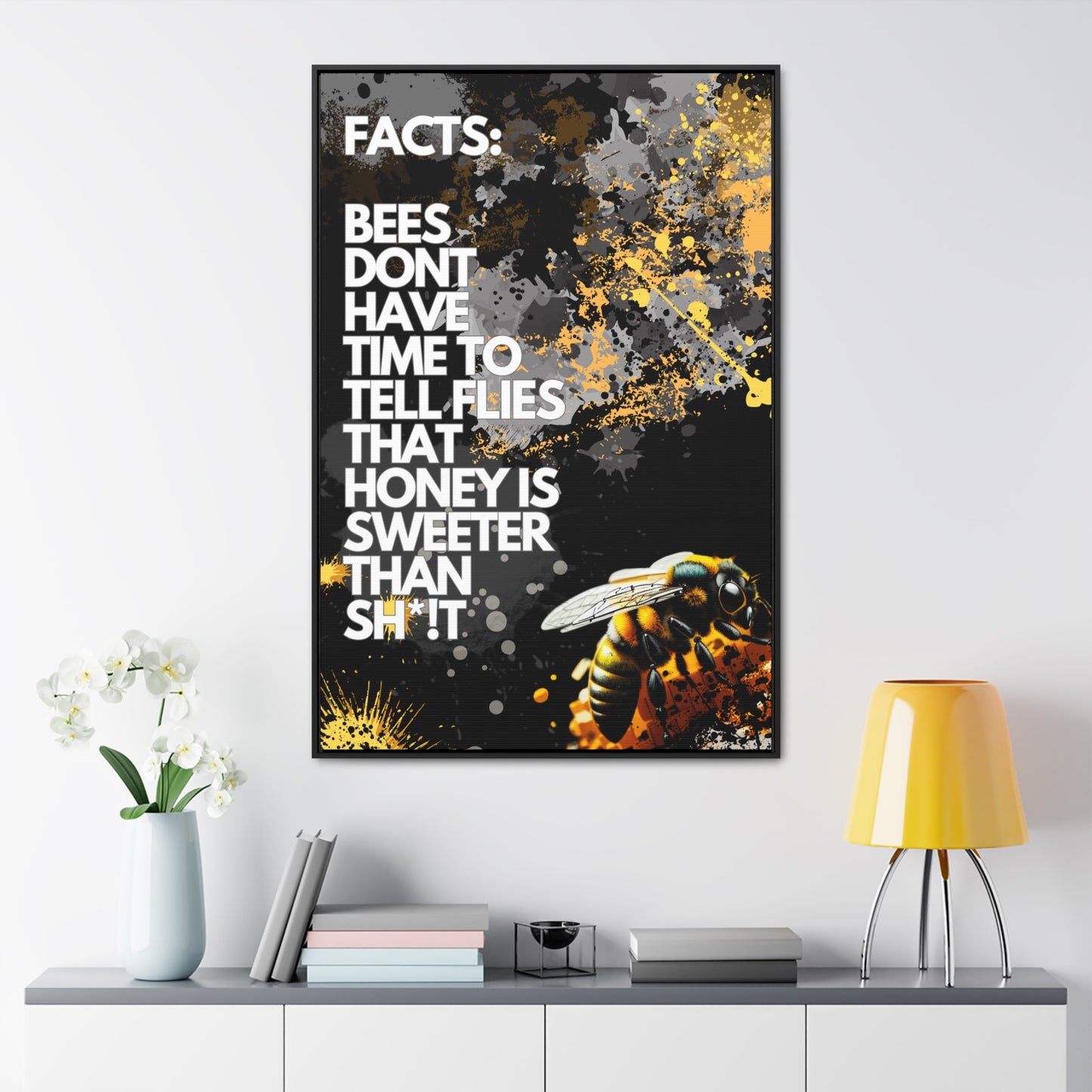 Bee Workin Sweeter - Canvas With Frame