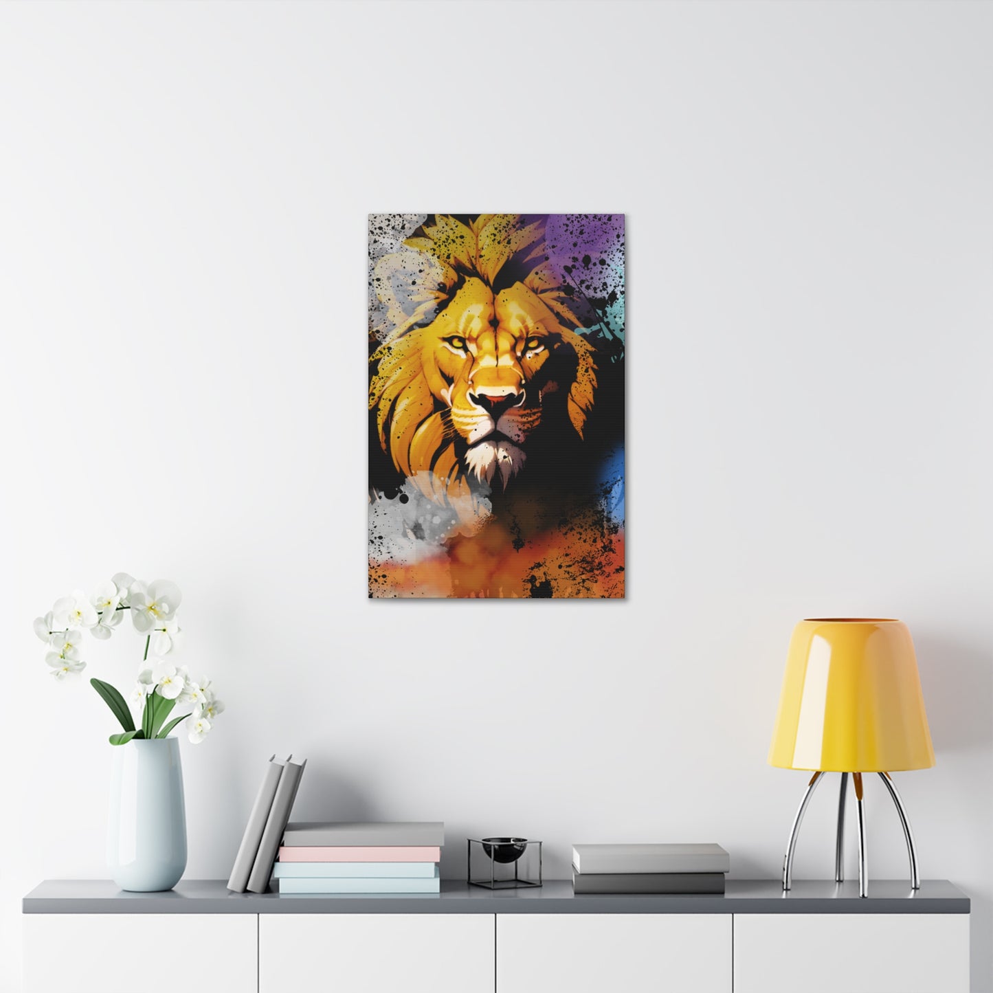 Drip Lion Swag Motif - Canvas