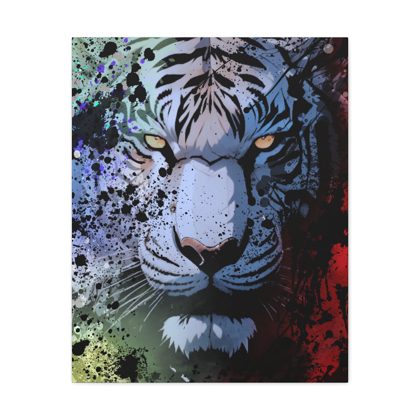 Drip Tiger Breath Motif - Canvas