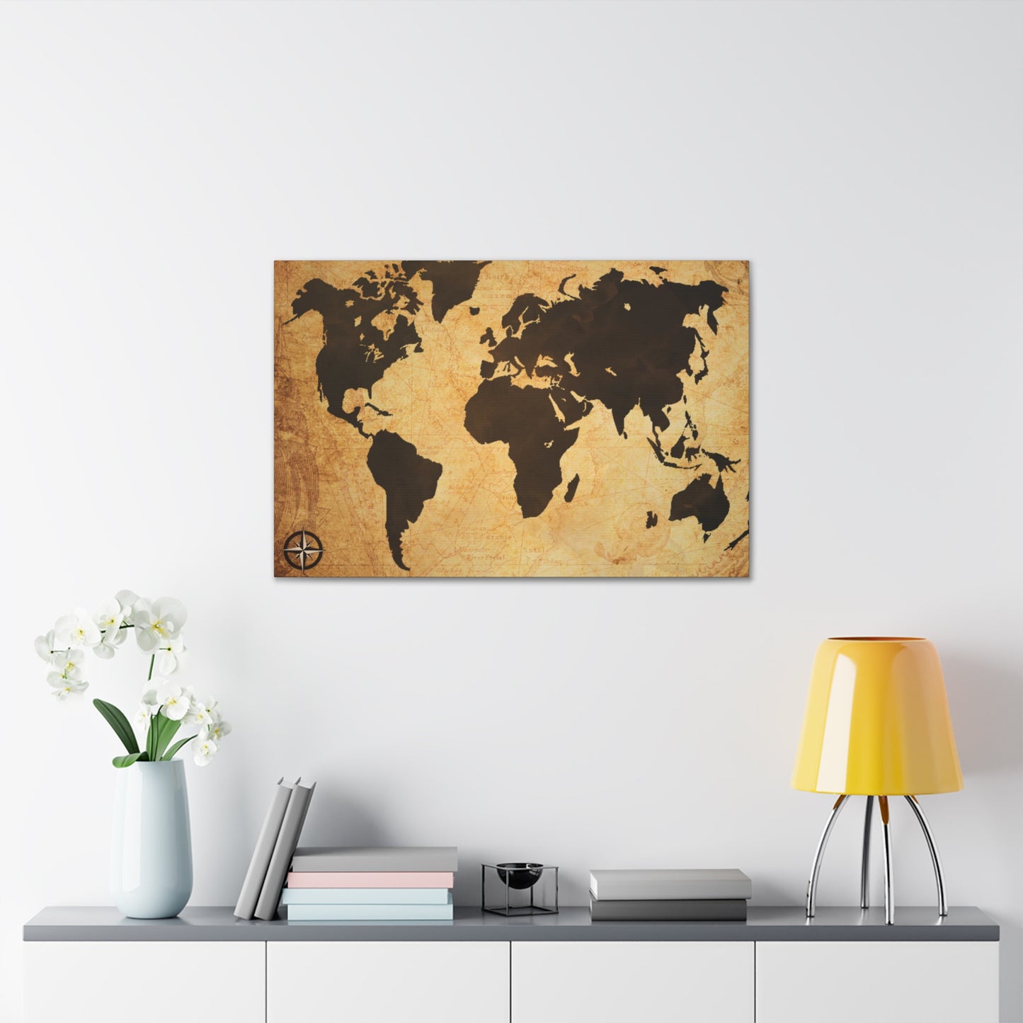 World Map  Espresso Coffee Course - Canvas