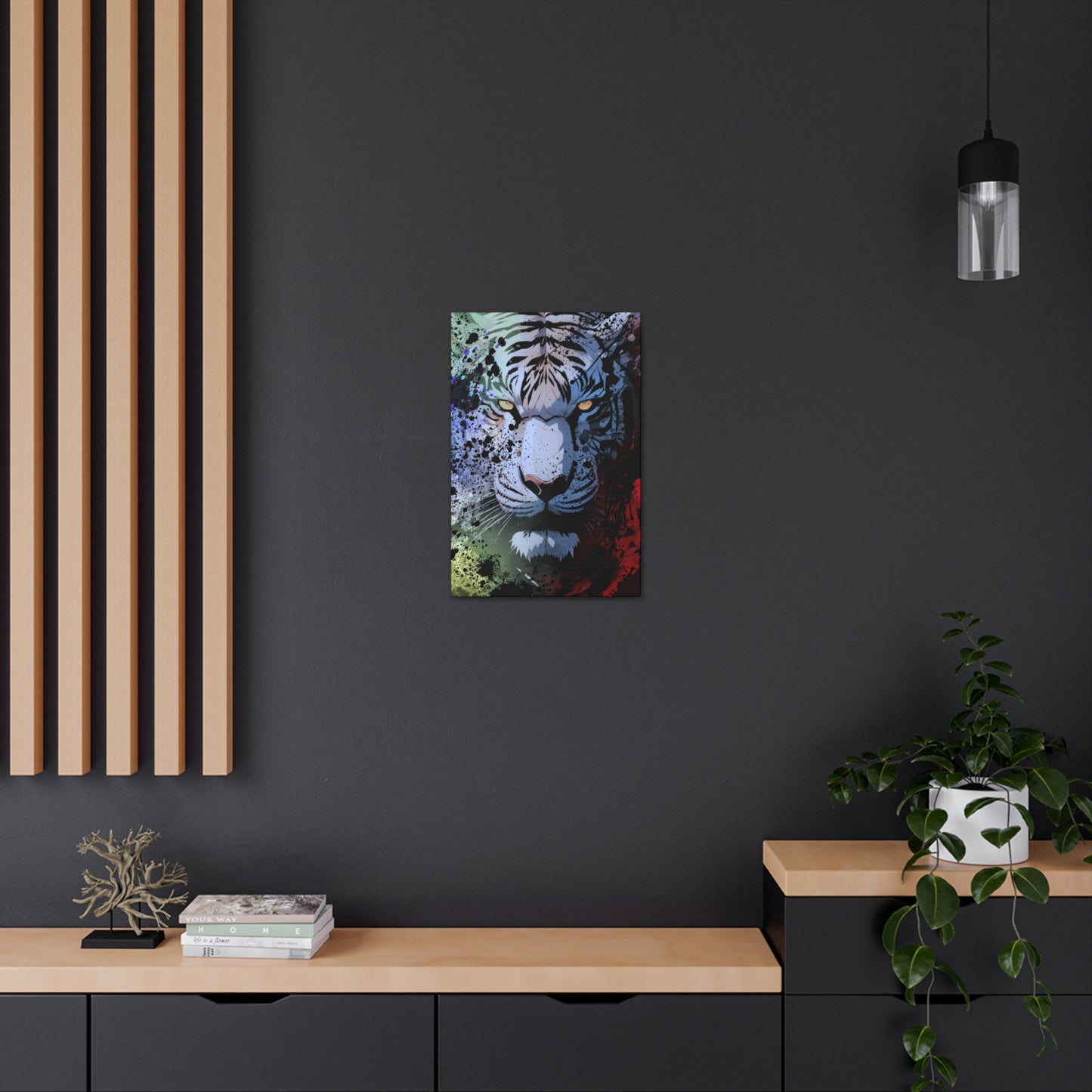 Drip Tiger Breath Motif - Canvas