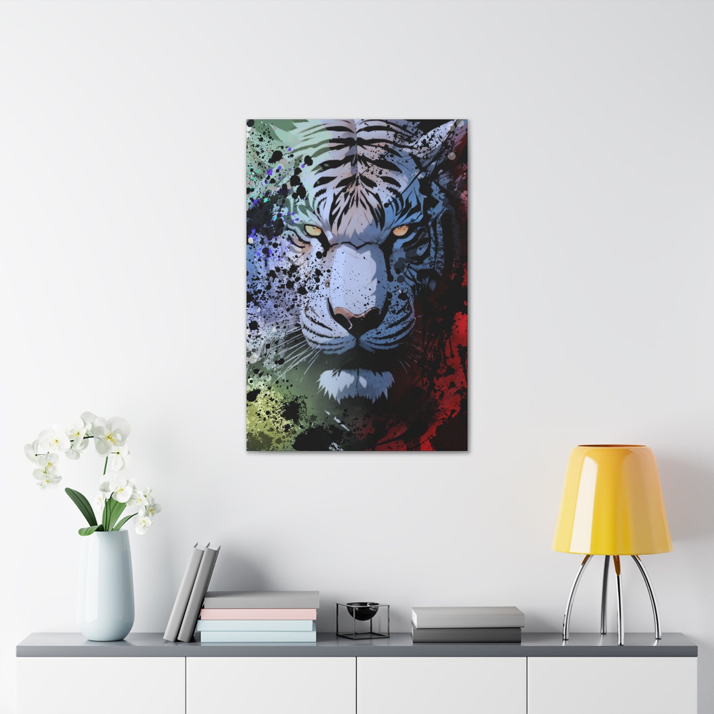 Drip Tiger Breath Motif - Canvas