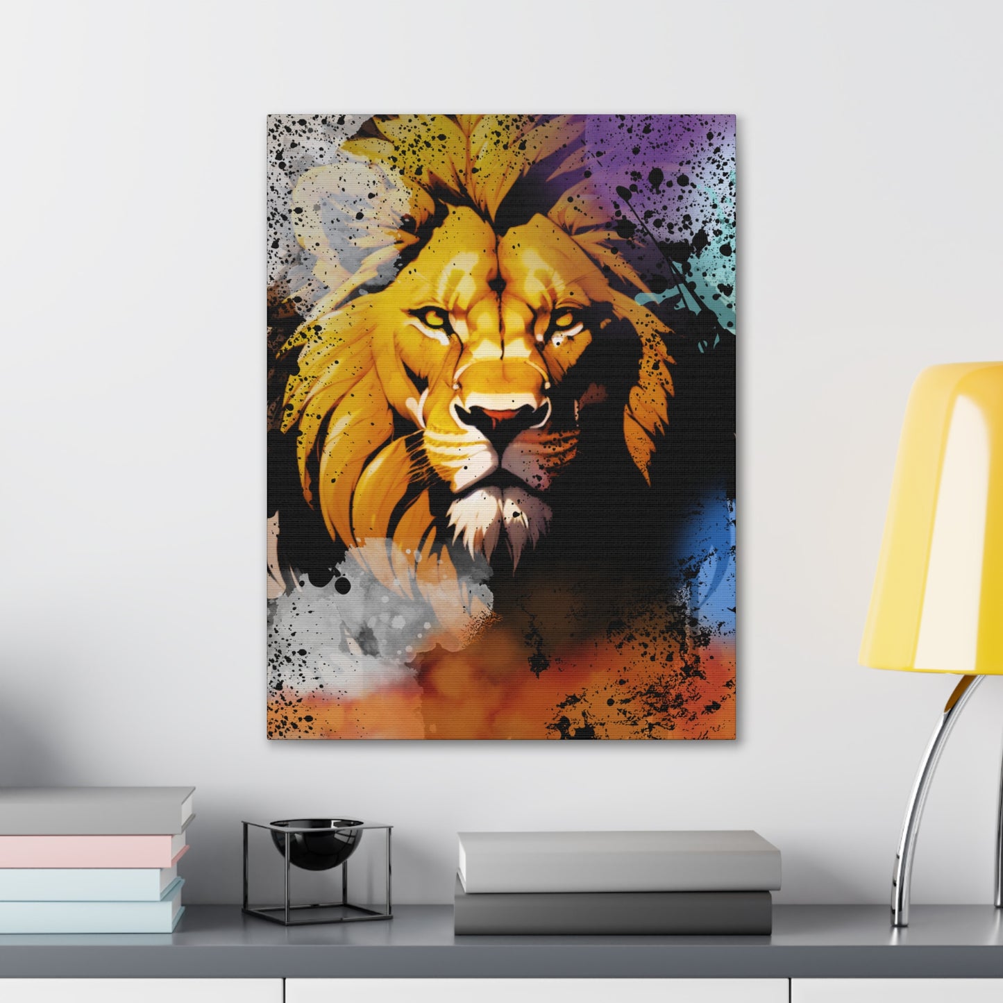 Drip Lion Swag Motif - Canvas