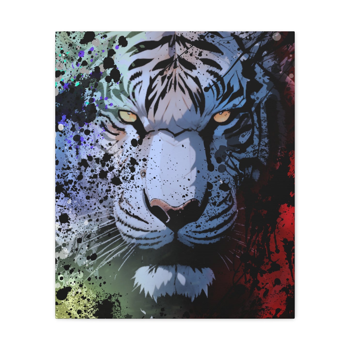 Drip Tiger Breath Motif - Canvas