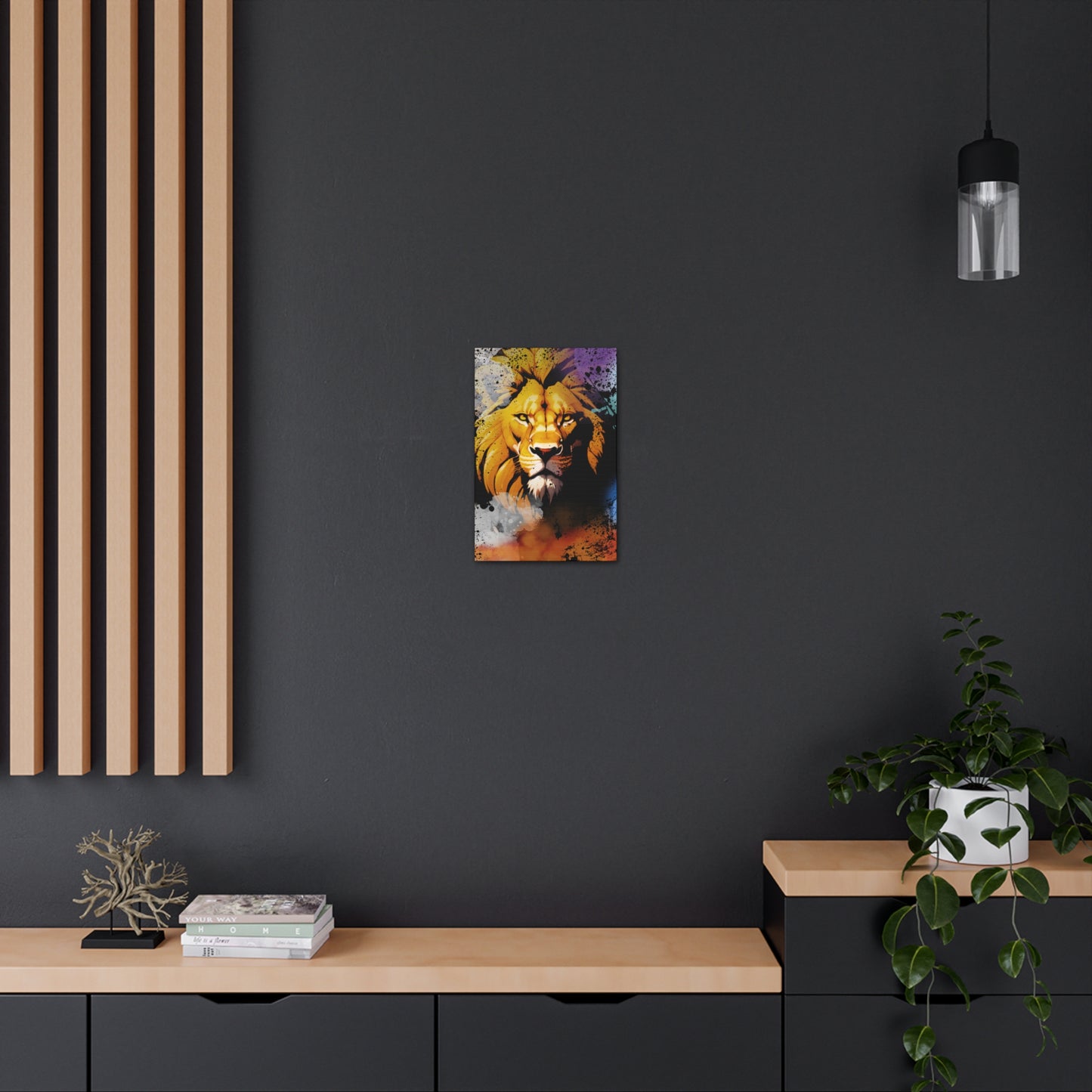 Drip Lion Swag Motif - Canvas