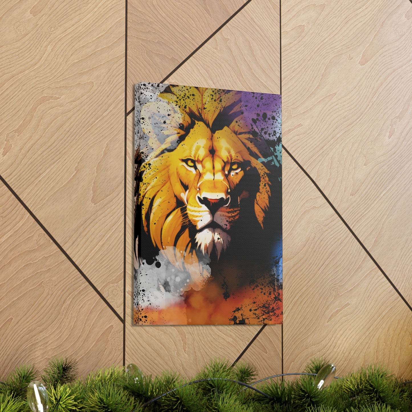 Drip Lion Swag Motif - Canvas