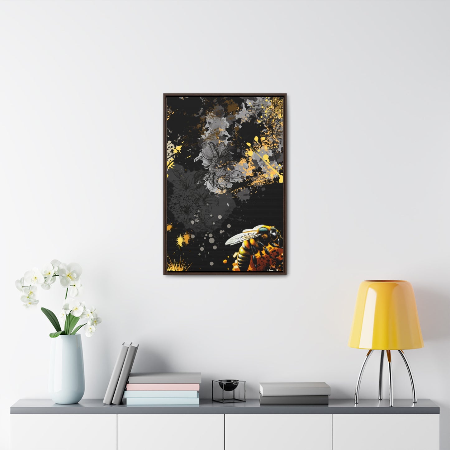 Bee Workin - Canvas With Frame