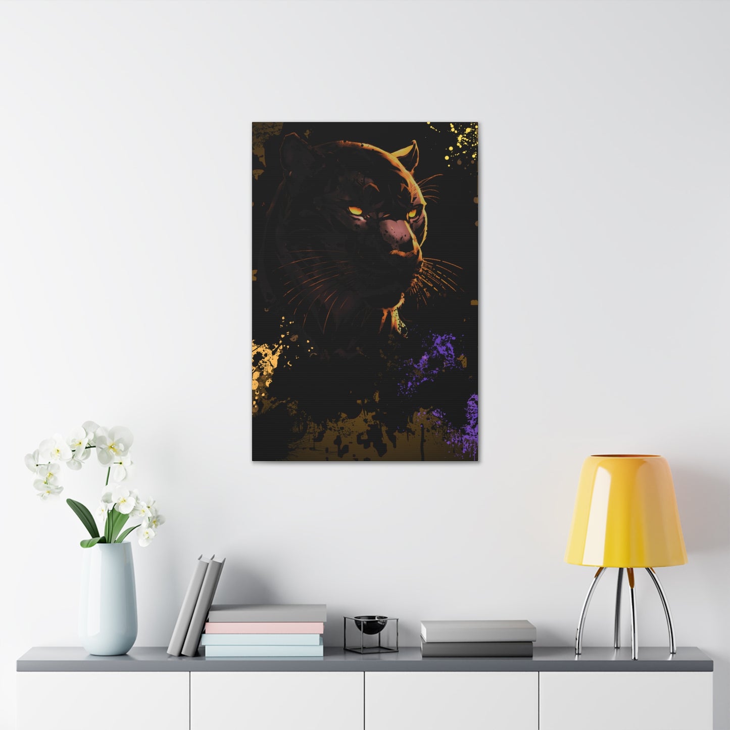 Drip Panther Stealth Motif - Canvas