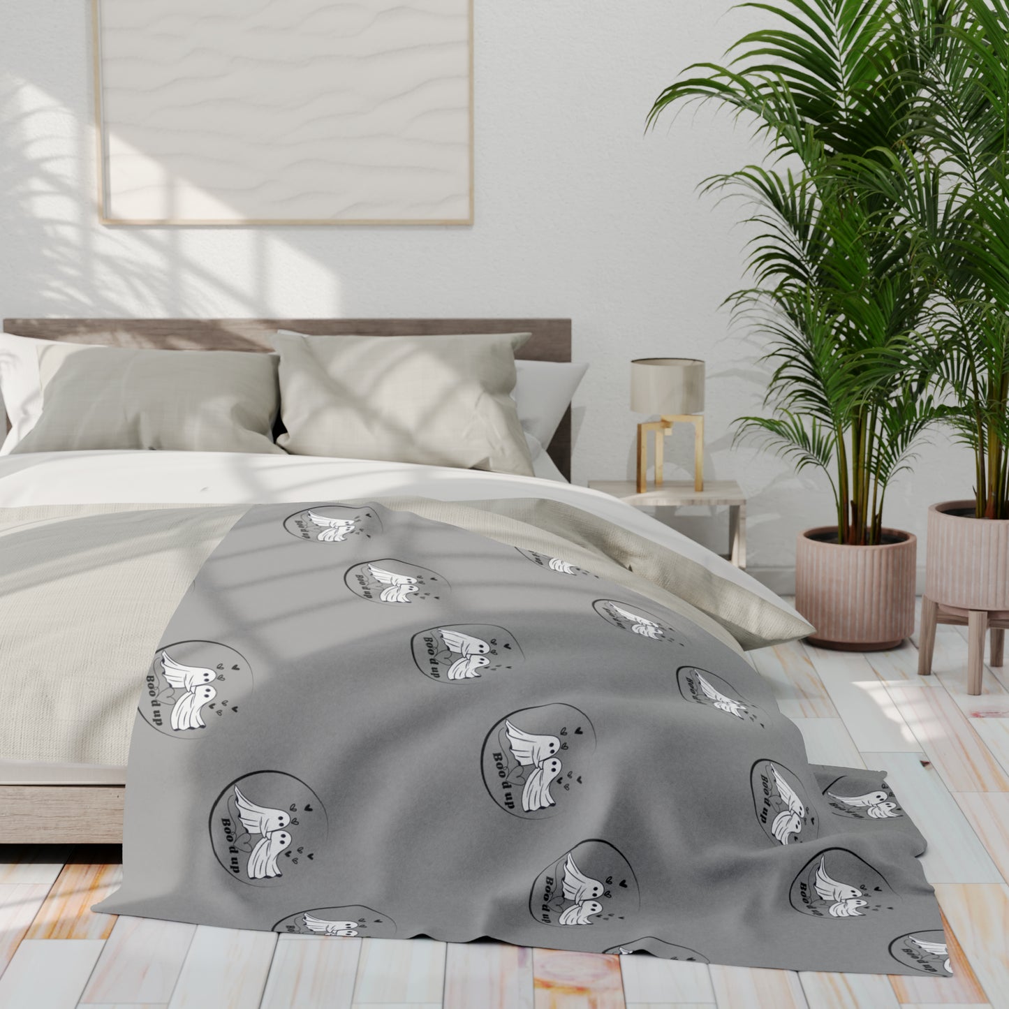 Bood Up Grey - Arctic Fleece Blanket