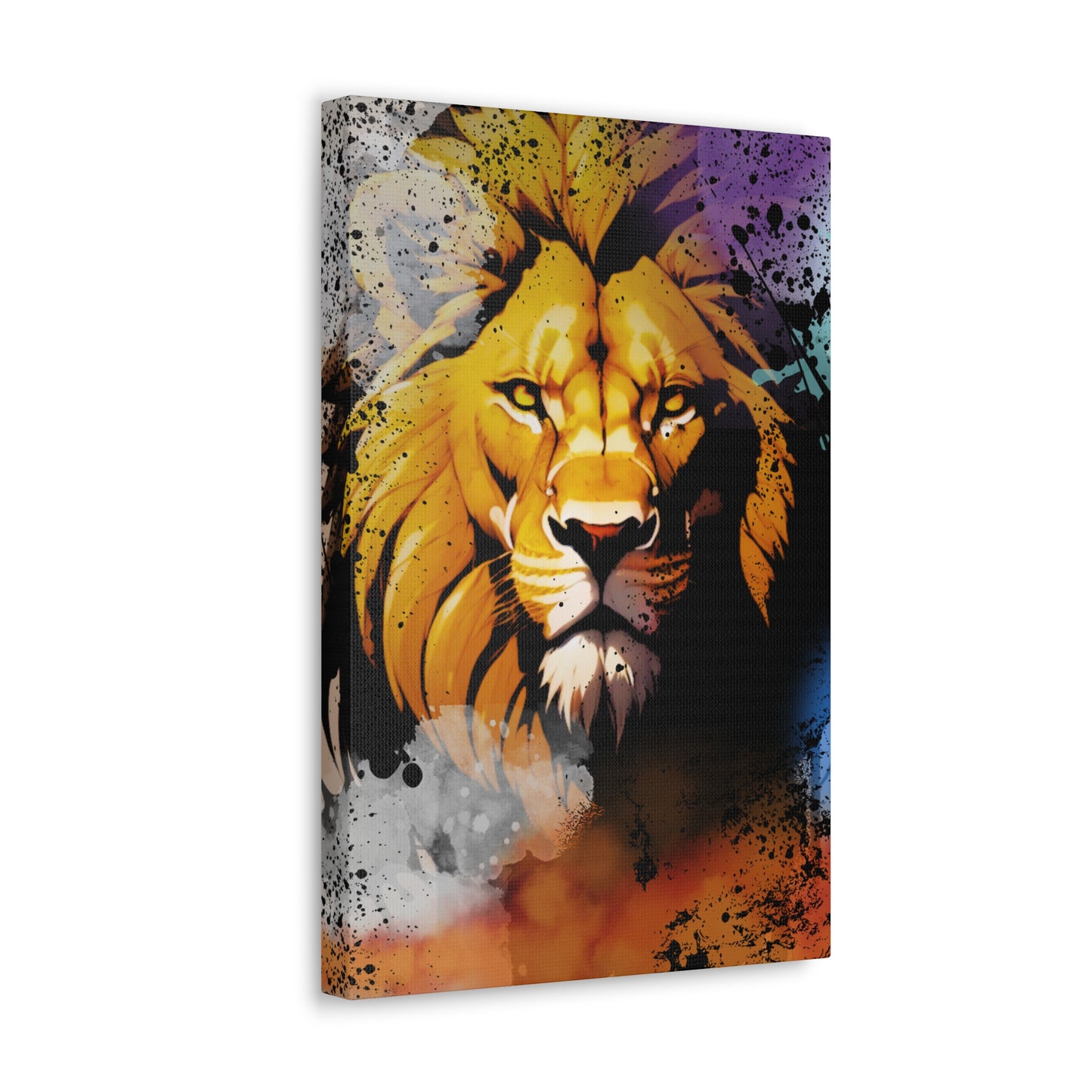 Drip Lion Swag Motif - Canvas