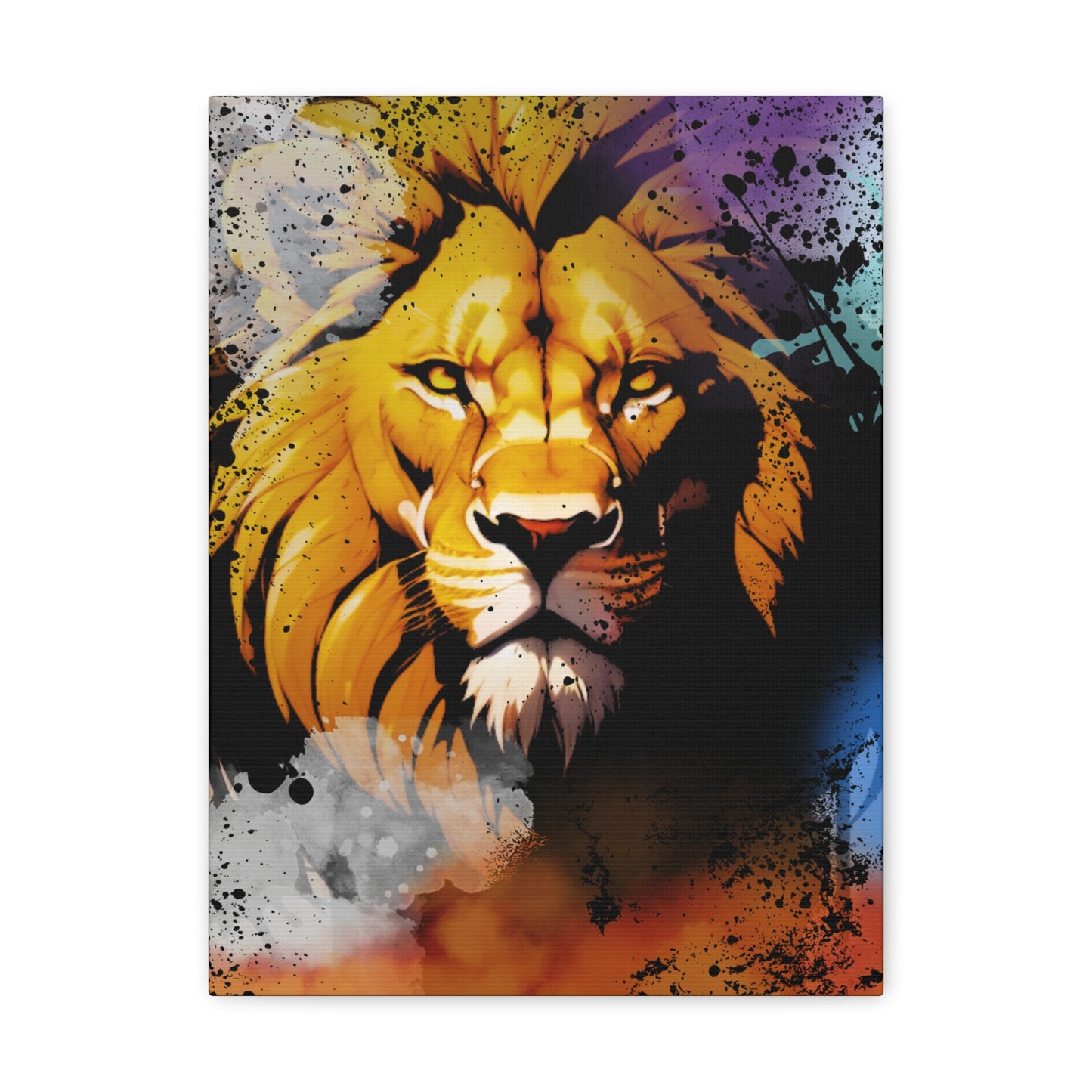 Drip Lion Swag Motif - Canvas