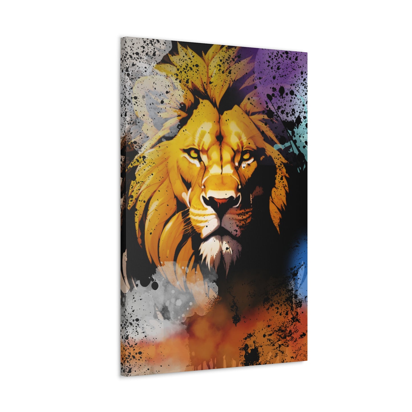 Drip Lion Swag Motif - Canvas