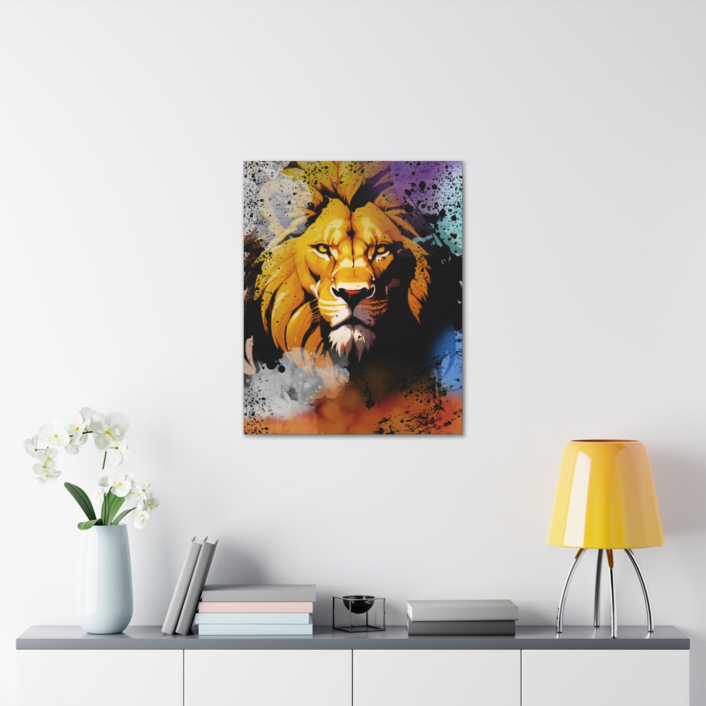 Drip Lion Swag Motif - Canvas