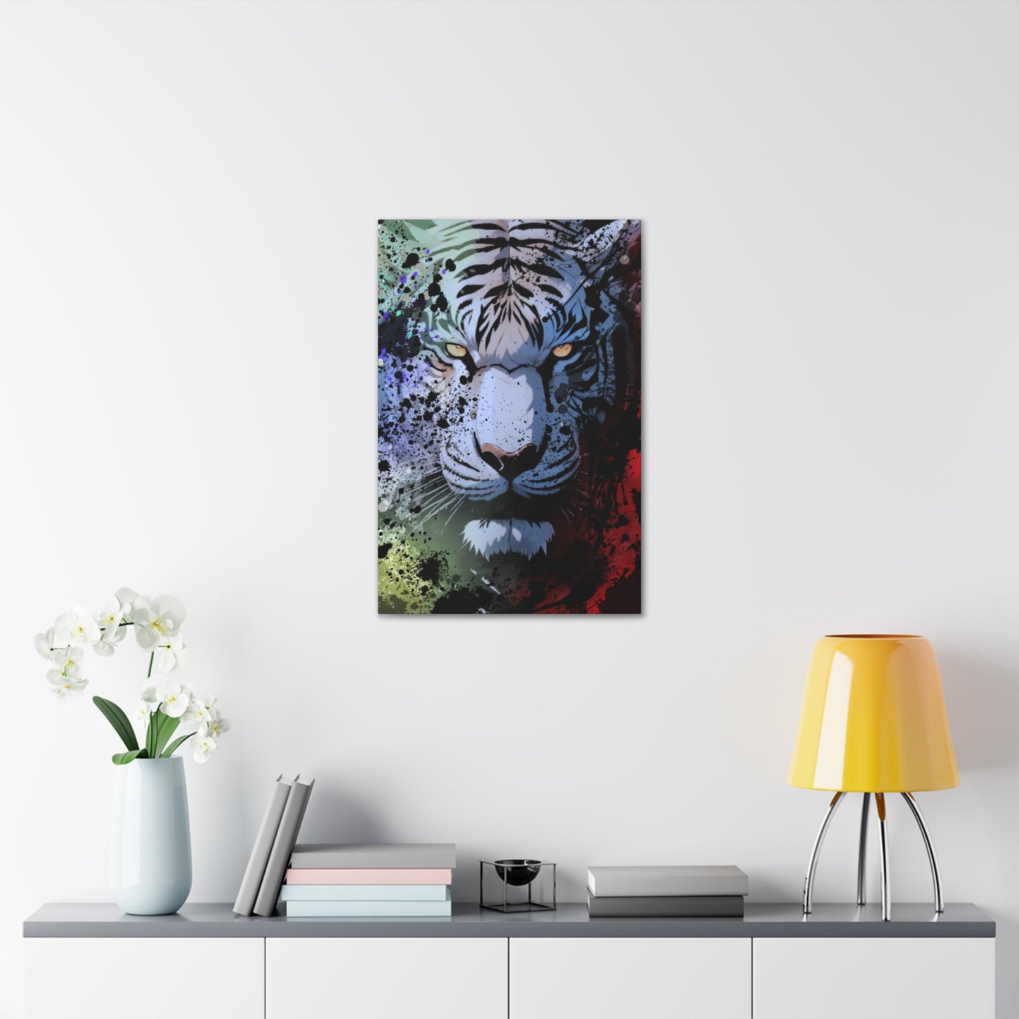 Drip Tiger Breath Motif - Canvas