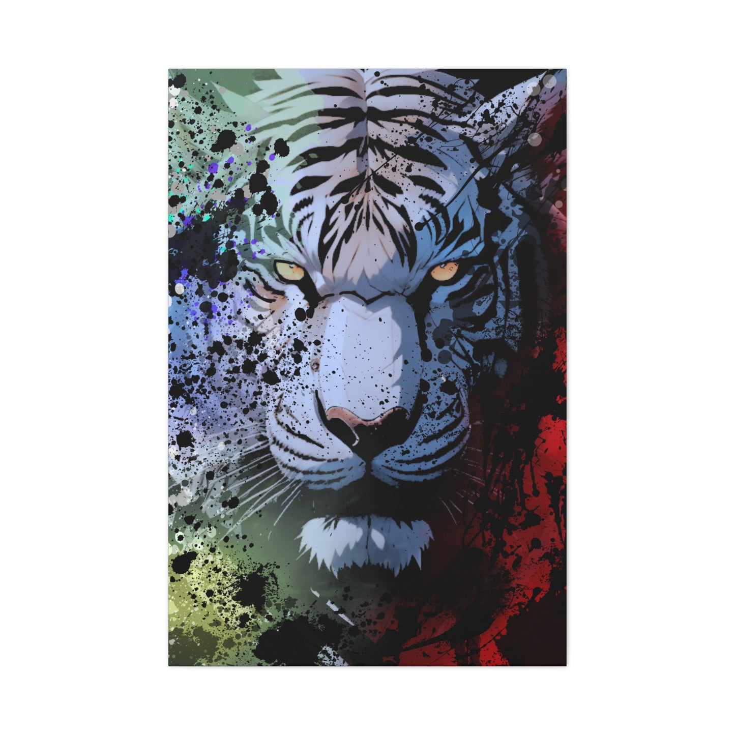 Drip Tiger Breath Motif - Canvas