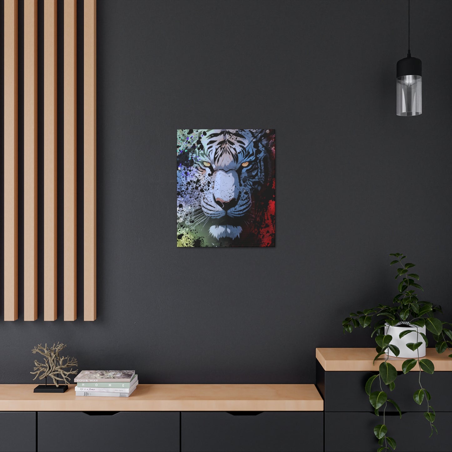 Drip Tiger Breath Motif - Canvas