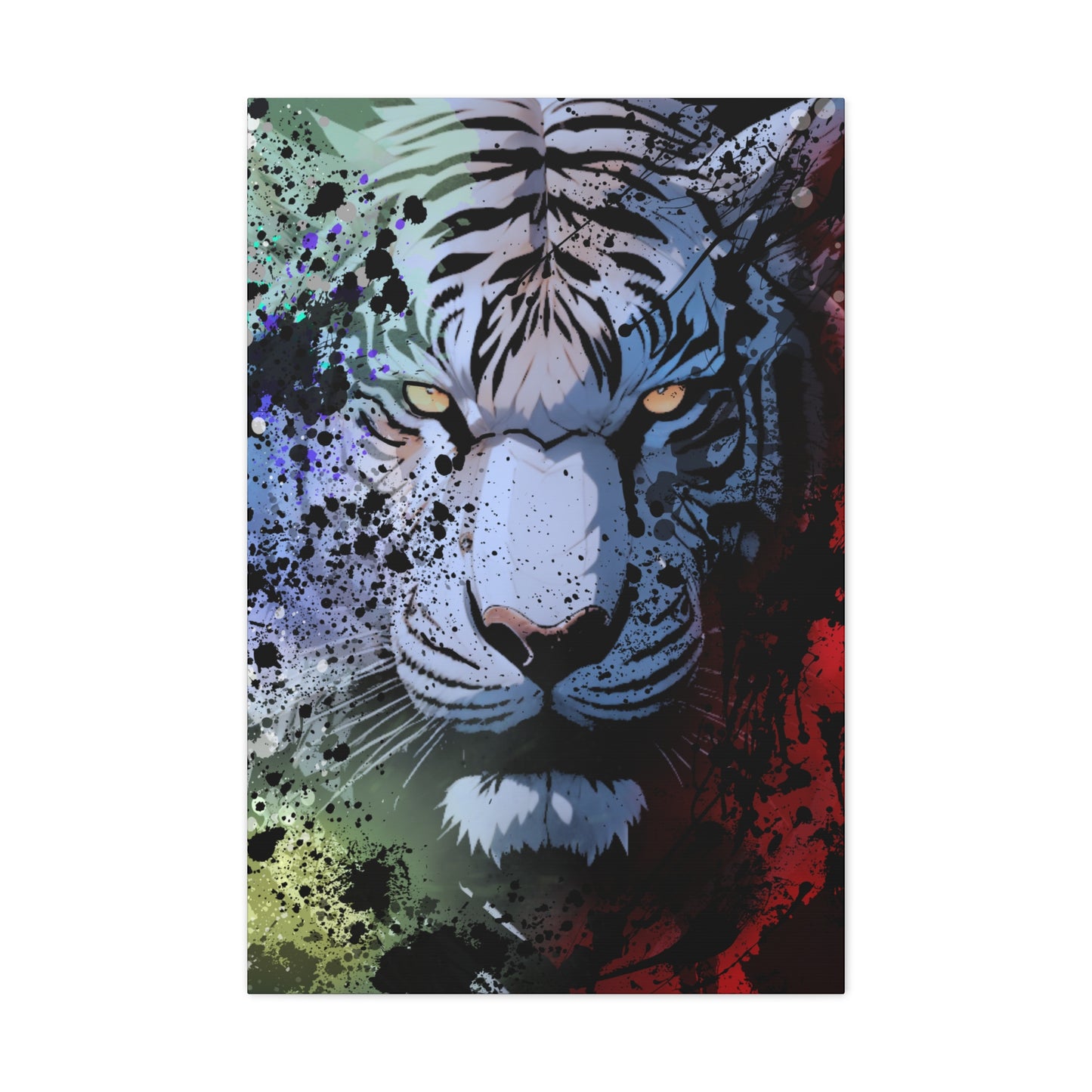 Drip Tiger Breath Motif - Canvas