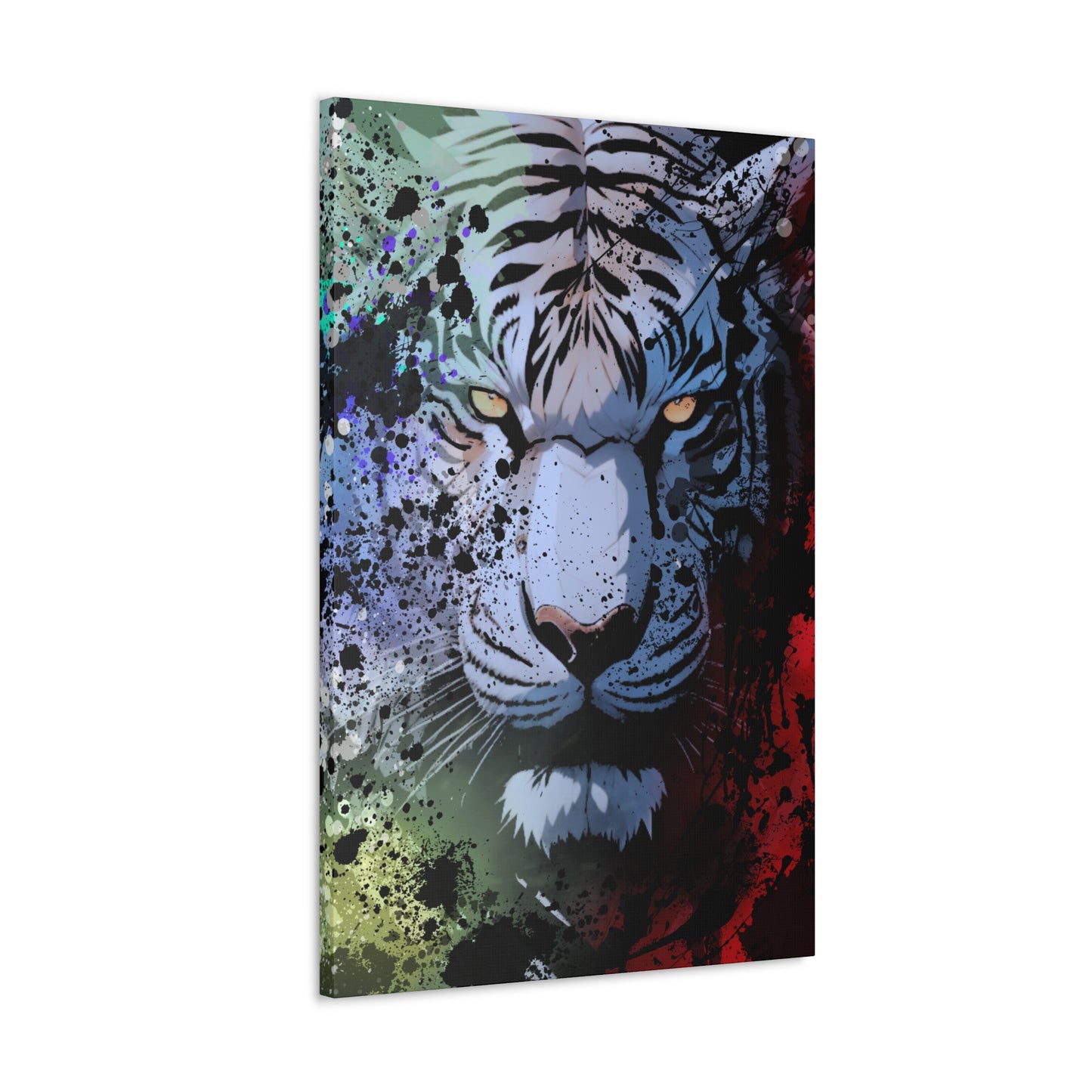 Drip Tiger Breath Motif - Canvas