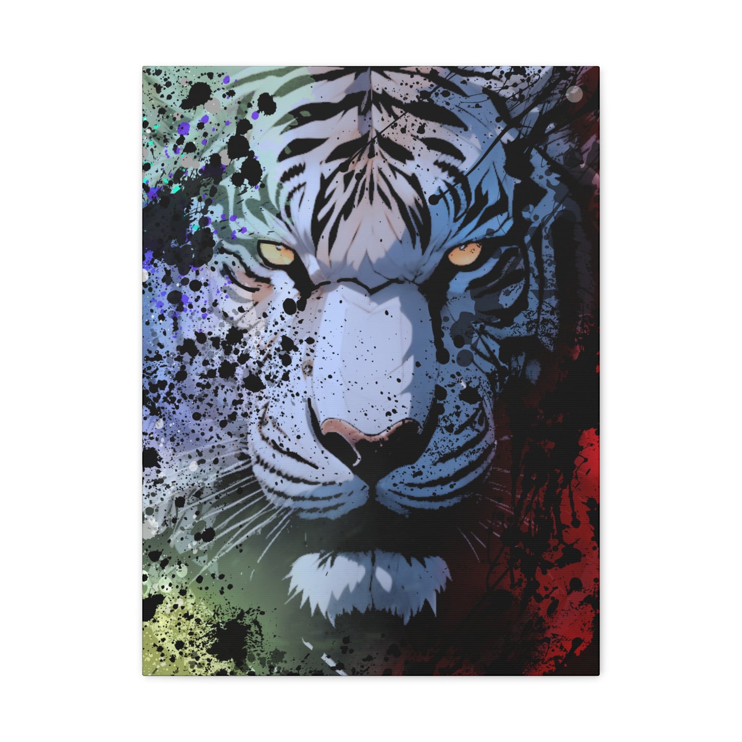 Drip Tiger Breath Motif - Canvas