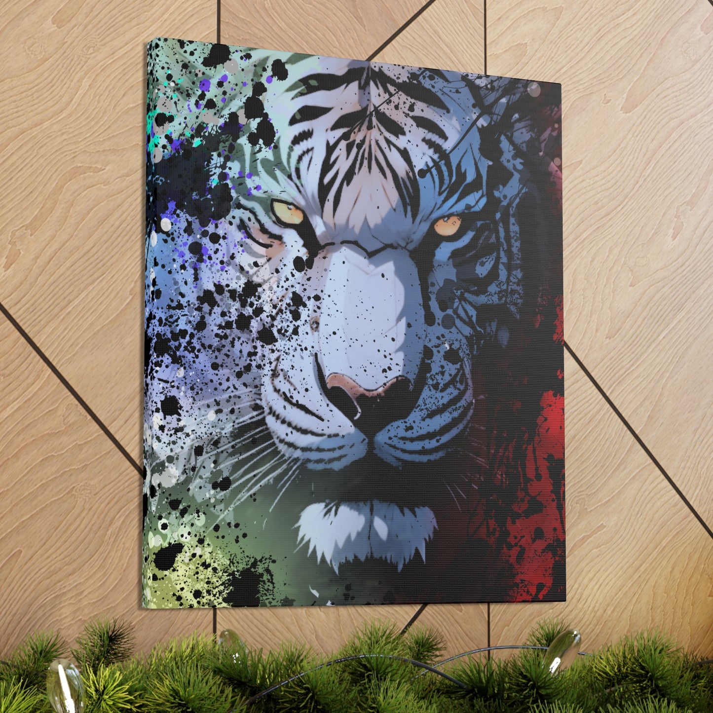 Drip Tiger Breath Motif - Canvas