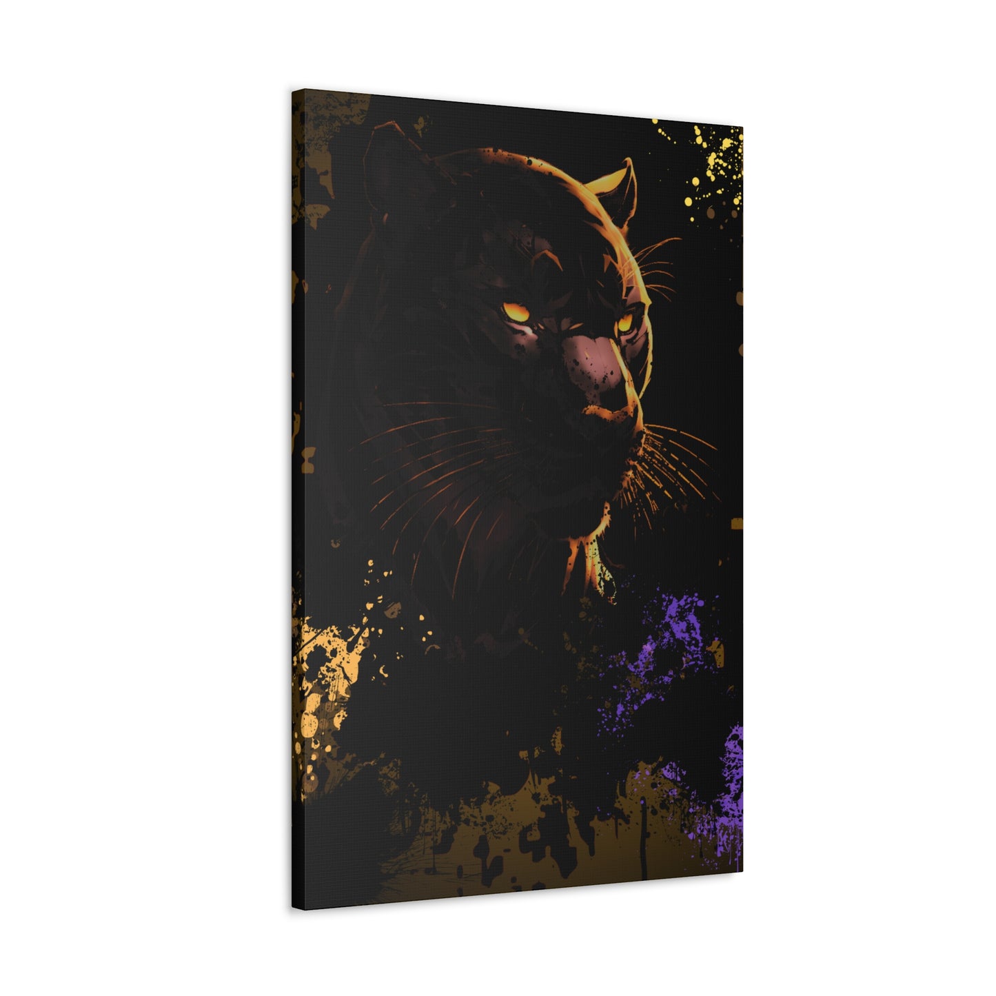 Drip Panther Stealth Motif - Canvas