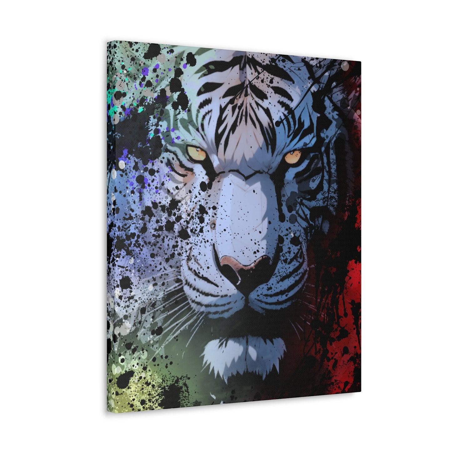 Drip Tiger Breath Motif - Canvas